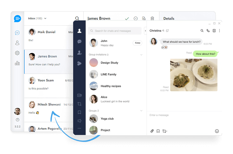 Интеграция чата LINE