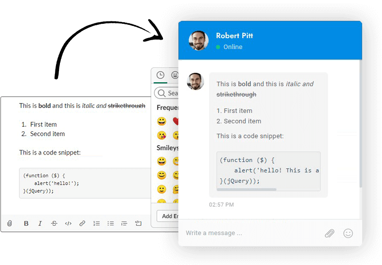 Разметка Slack