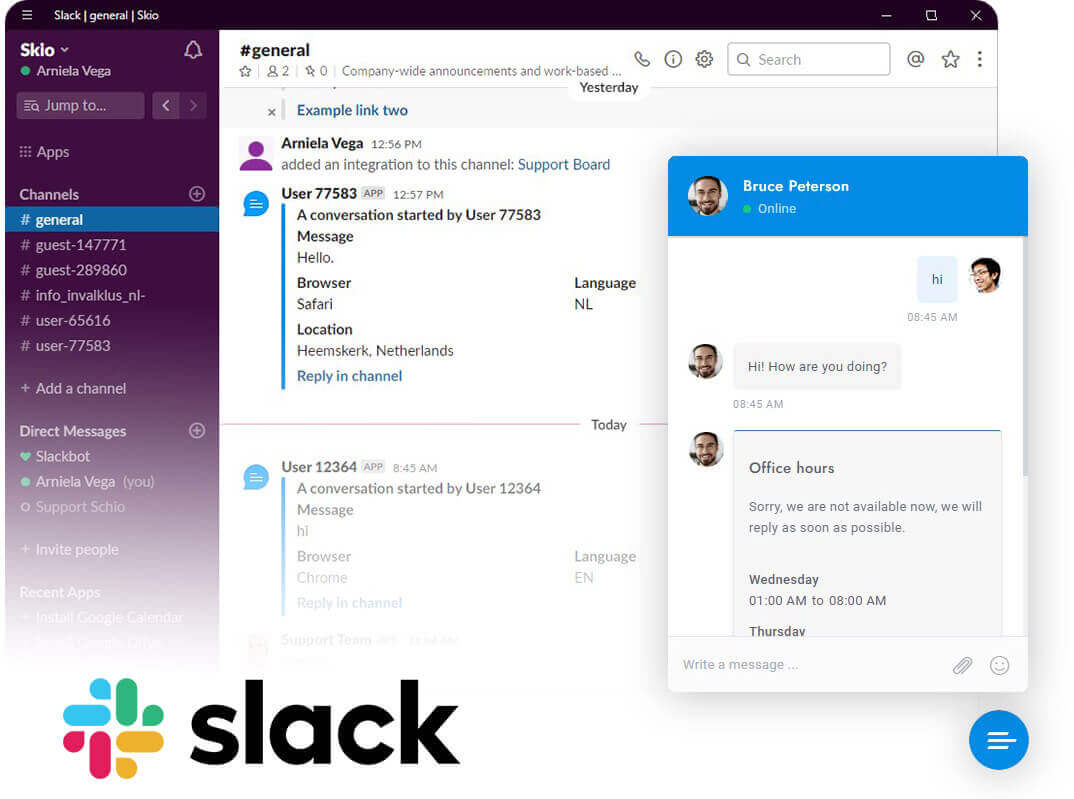Чат WordPress на базе Slack