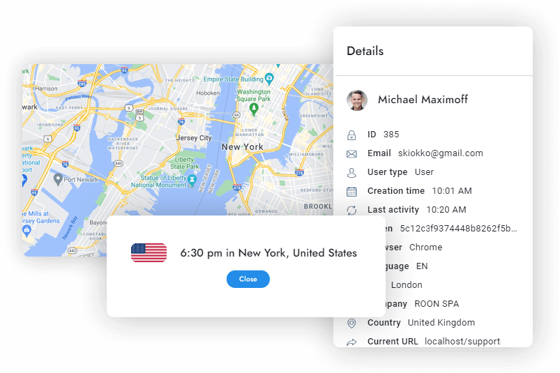 Данные пользователя