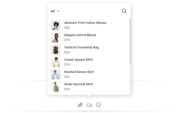 Всплывающее окно продуктов