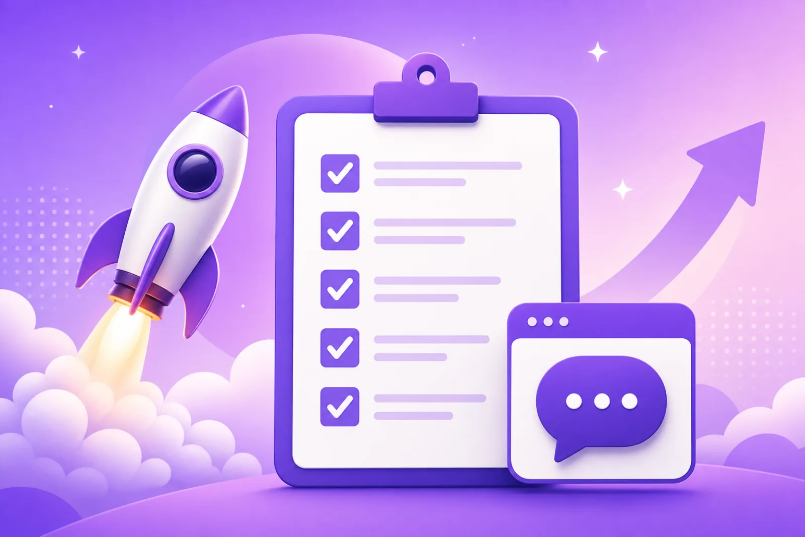 Чек-лист запуска Chatsy: проект, виджет, ИИ и первая заявка